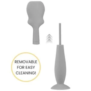 Large Size Baby Diaper Cream Spatula Applicator Soft Silicone Baby Butt Paste Spatula (2Pack,Sage/Gray)