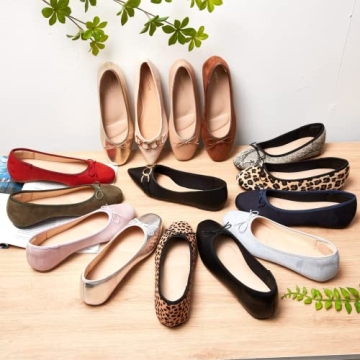 AFEETSING Women's Comfortable Bow Ballet Flats - Stylish & Versatile  