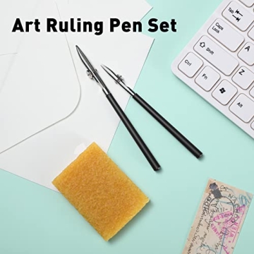 Zonon Art Ruling Pen & Eraser Set for Precise Art