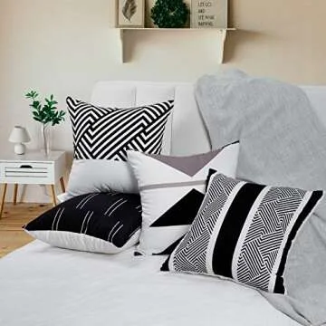 Stylish VERTKREA Throw Pillow Covers Set of 4