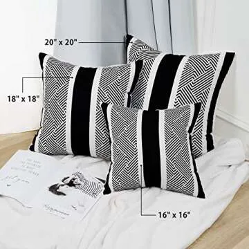 Stylish VERTKREA Throw Pillow Covers Set of 4