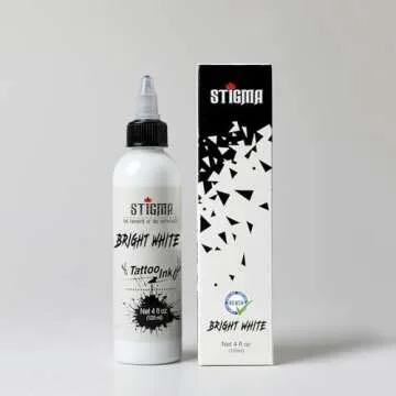 STIGMA Tattoo Ink 4oz 120ml Bright White USA Standard Pigment Body Arts Tattoo Tattoo Pigment TI952-4OZ-W