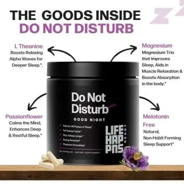 Life Happns Do Not Disturb Sleep Aid - Natural Supplement for Restorative Sleep