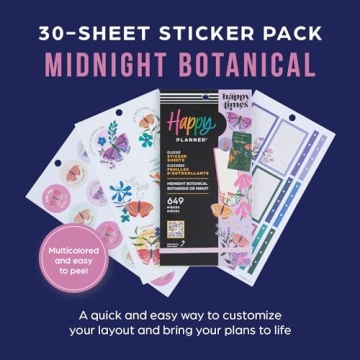 Happy Planner Sticker Pack with 649 Colorful Stickers