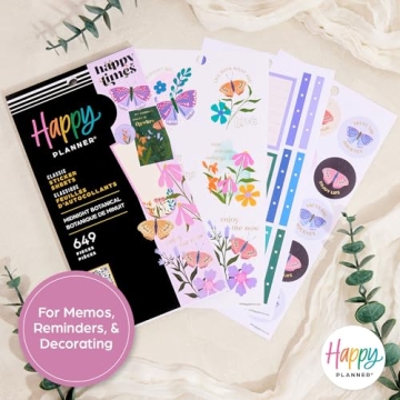Happy Planner Sticker Pack with 649 Colorful Stickers