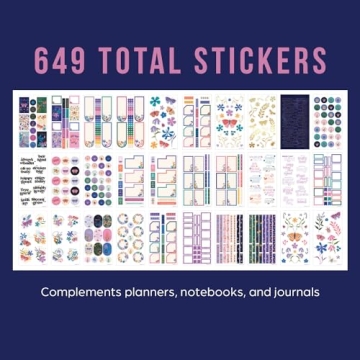Happy Planner Sticker Pack with 649 Colorful Stickers