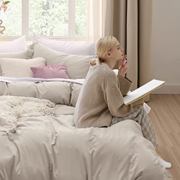 Soft Bedsure King Duvet Cover Set for Year-Round Comfort