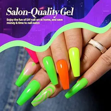 Born Pretty Neon Glow In Dark Gel Nail Polish Set