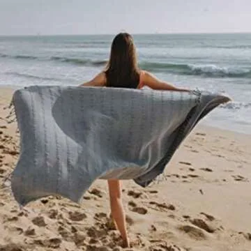 Soft Turkish Bath & Beach Towel – Organic Cotton Essential