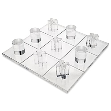 OnDisplay Luxe Acrylic Tic Tac Toe Set - Elegant Game