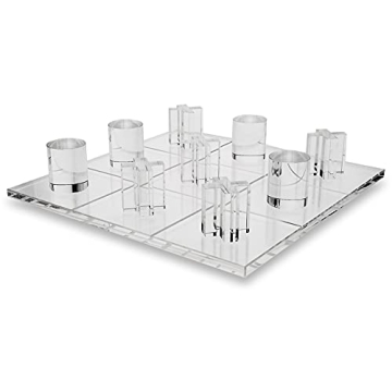 OnDisplay Luxe Acrylic Tic Tac Toe Set - Elegant Game