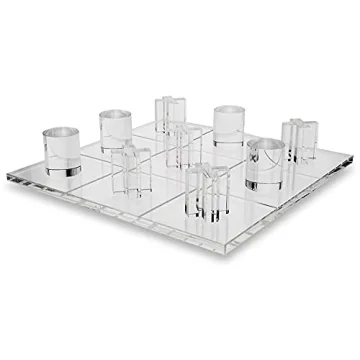OnDisplay Luxe Acrylic Tic Tac Toe Set - Elegant Game