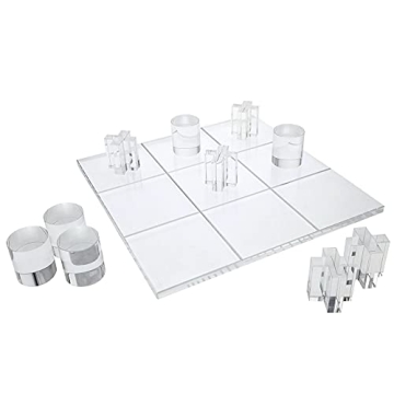 OnDisplay Luxe Acrylic Tic Tac Toe Set - Elegant Game