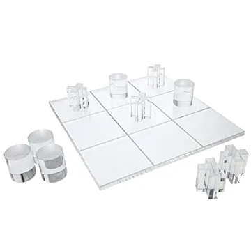 OnDisplay Luxe Acrylic Tic Tac Toe Set - Elegant Game