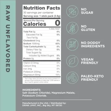 LMNT Zero Sugar Electrolytes for Hydration without Sugar