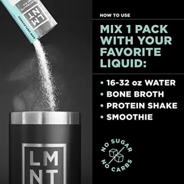 LMNT Zero Sugar Electrolytes for Hydration without Sugar