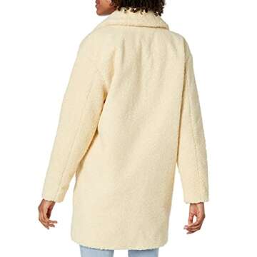 Amazon Essentials Women's Teddy Bear Fleece Oversized-Fit Lapel Jacket (Previously Daily Ritual), Bu...