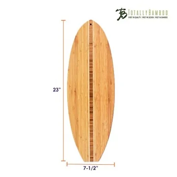 Totally Bamboo Surfboard Cutting Board for Stylish Serving