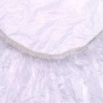 Colortrak Processing Caps, Disposable Dye and Chemical Treatment, Convenient Professional Pack Sizes, For Perms, Conditioners and Color, Bouffant Style Caps with Elastic Trim, Clear, 30 Caps Per Pack