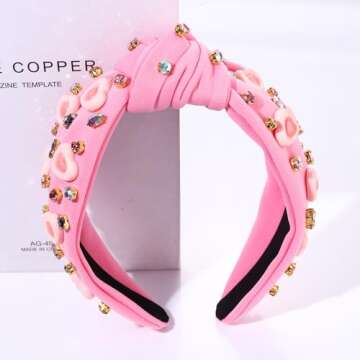 MOLOCH Pink Heart Headband for Valentine's Day Gifts