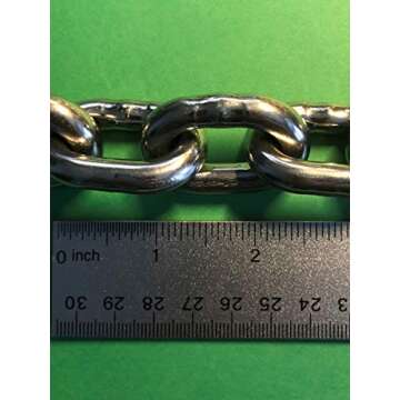 US Stainless Stainless Steel Windlass 5/16" G4 Anchor Chain 316 20' Long Including 3/8" Bow Shackles