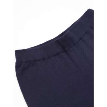 EURKEA Cashmere Blend Trousers for Women in Navy Blue