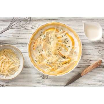 HIC Kitchen Souffle Ramekin, 48-Ounce Durable Bakeware