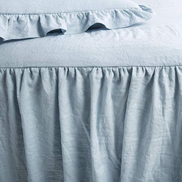 Lush Decor Ruffle Skirt Bedspread Set in Lake Blue