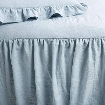 Lush Decor Ruffle Skirt Bedspread Set in Lake Blue