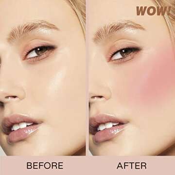 Cilrofelr Soft Cream Liquid Blush, Creamy Blush Makeup for Cheek, Dewy Finish, Buildable Pigment, Li...