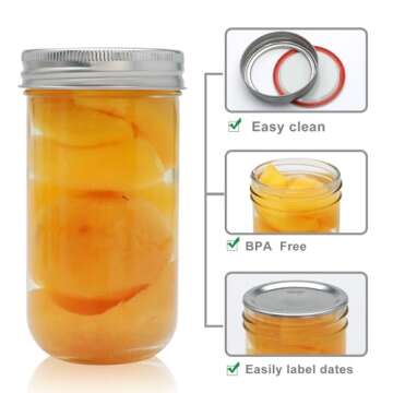 Versatile Mason Jars 12 oz for Storage & Gifting Ideas