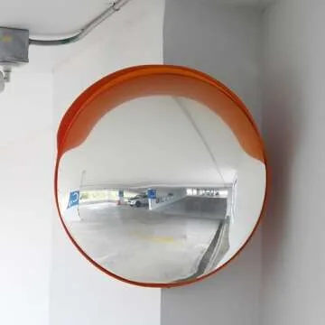 BISupply Safety Convex Mirror – 23 Inch Large Round Outdoor Mirror Blind Spot Mirror for Driveways, Stores, and Office