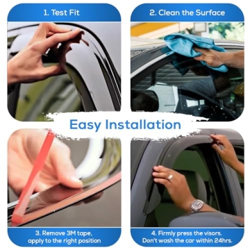 IG Window Visor for Dodge Charger 2011-2023, Rain Guard