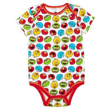 Sesame Street Baby Bodysuits for Baby Boys 6-9 Months