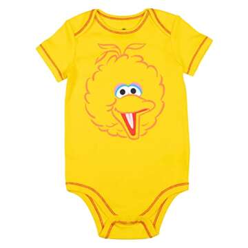 Sesame Street Baby Bodysuits for Baby Boys 6-9 Months