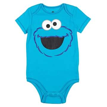 Sesame Street Baby Bodysuits for Baby Boys 6-9 Months