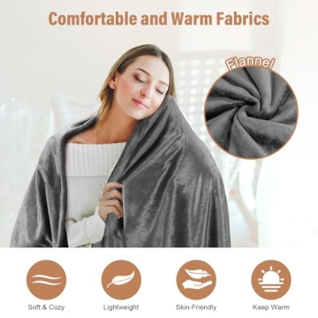 USB Heated Blanket Shawl for Outdoor Comfort