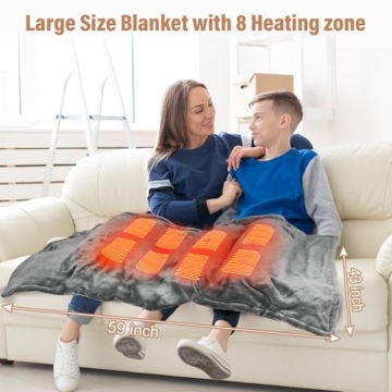 USB Heated Blanket Shawl for Outdoor Comfort