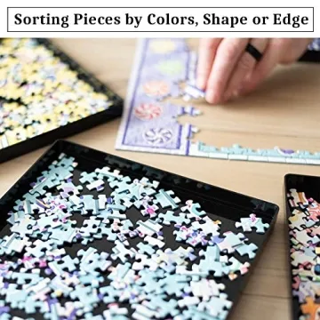 Puzzle Sorting Trays with Lid for Easy Organization and Storage