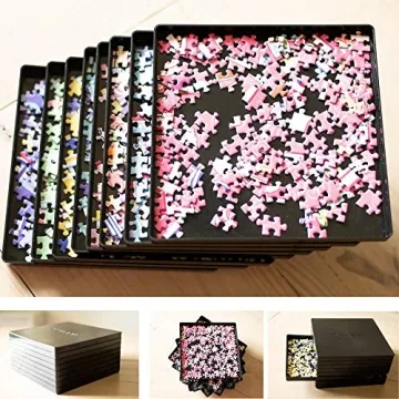 Puzzle Sorting Trays with Lid for Easy Organization and Storage