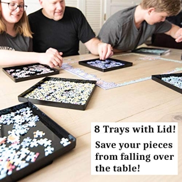 Puzzle Sorting Trays with Lid for Easy Organization and Storage