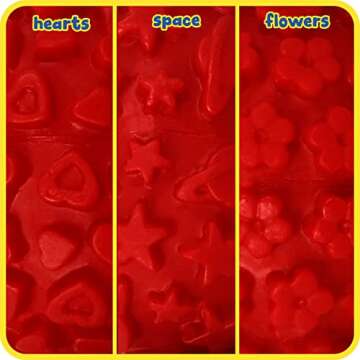 READY 2 LEARN Palm Dough Rollers - 3 Easy to Hold Arts and Crafts Tools for Kids - Set 2 - DIY Textu...