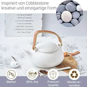 Modern Japanese Teapot with Infuser for Tea Lovers Gift