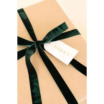 Merry Market Gold Foil Gift Tags Set of 25 for All Occasions