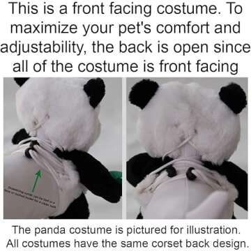 Pandaloon Pet Costume - Funny Teddy Bear Look for Pets