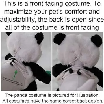 Pandaloon Pet Costume - Funny Teddy Bear Look for Pets