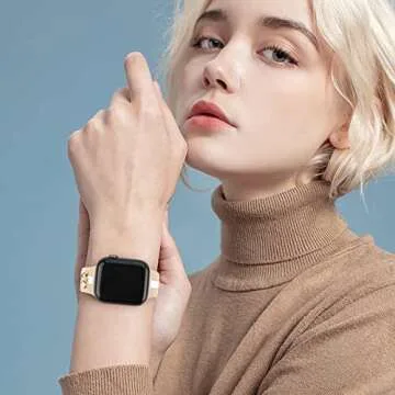 3 Pack Designer Sport Band Compatible with Apple Watch Band 38mm 40mm 41mm Women, Soft Silicone Sport Strap with Bee Decoration Compatible with iWatch Series 9 8 7 6 5 4 3 2 1 SE, WBG 38mm