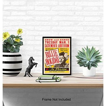 Billie Holiday Poster Wall Art - Celebrate Black Culture