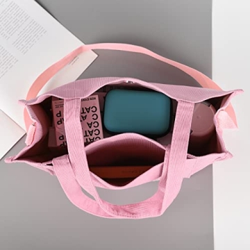 Vintage Corduroy Tote Bag for Women - Stylish & Versatile