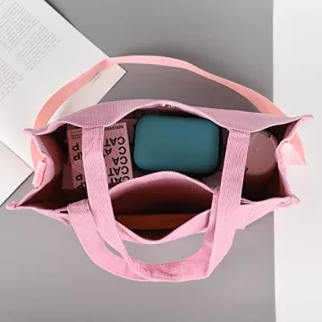 Vintage Corduroy Tote Bag for Women - Stylish & Versatile